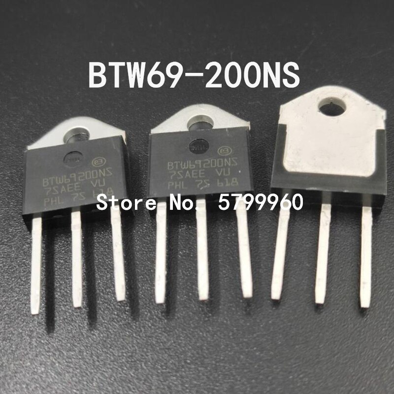 10 개/몫 BTW69200NS BTW69-200 트랜지스터